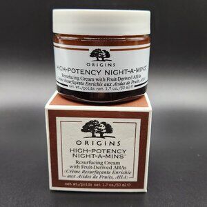 NIB ORIGINS HIGH-POTENCY NIGHT-A-MINS Moisturizer 1.7 oz Resurfacing AHA's